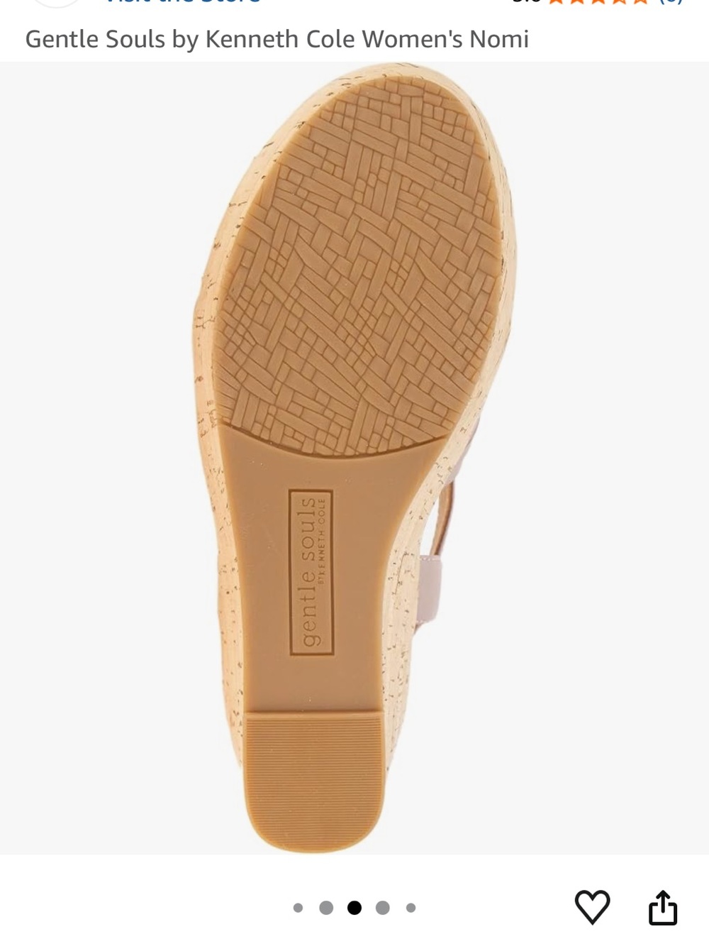 gentle souls Mauve Woven Cork Ankle-Strap Wedge Sandal - Picture 5 of 5